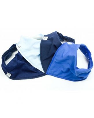 Simply Blue 4 pack Bandana Bibs