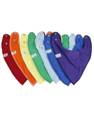 7 Day Rainbow Pack Bandana bibs