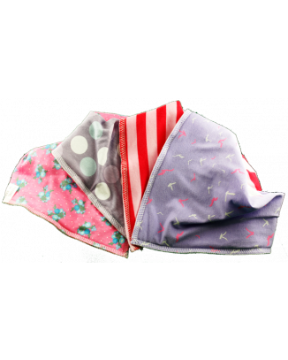 Dolly Mixture Bandana bibs 4 Pack