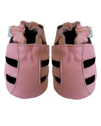 Pink Leather Sandals 6-12 months