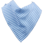 pale blue striped towelling bib