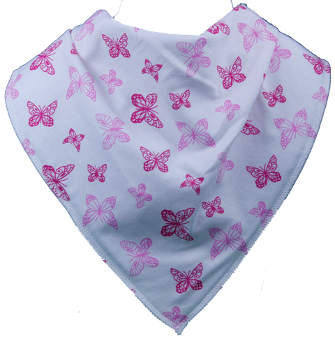 butterfly design baby bib